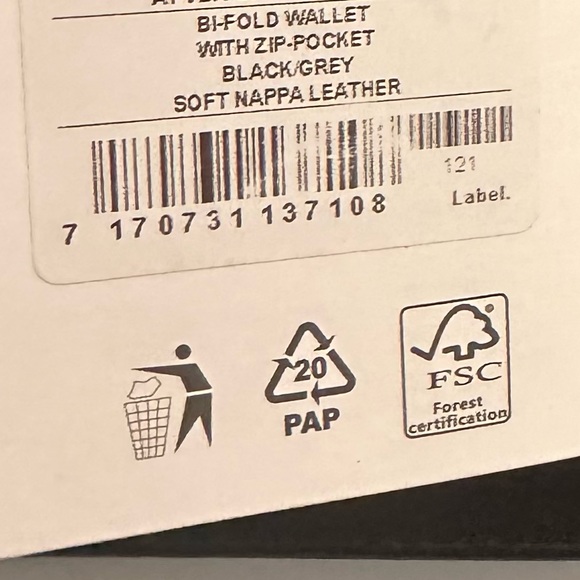 New Cockatoo Napa black leather wallet - Picture 4 of 5